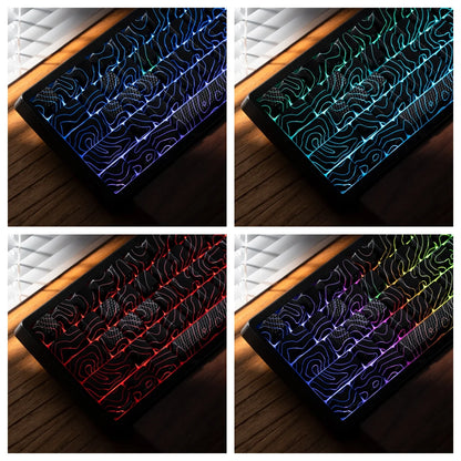 XVX M67 JadeStone Mechanical Keyboard With IMD-Tech Keycaps Hot Swappable Gasket Tri-Mode Custom RGB Wireless Keyboard 65%