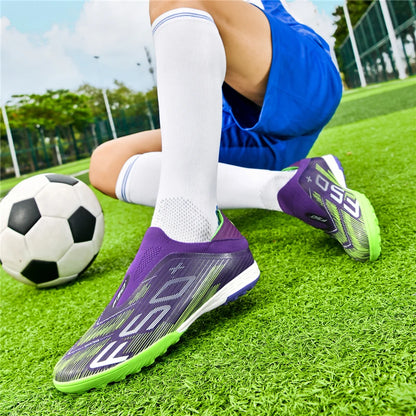 Nauji vyriški futbolo bateliai dirbtinei vejai, patogūs, itin lengvi futbolo batai, neslystantys sportiniai FG bateliai žolei, salės futbolui, suaugusiesiems, neslystantys