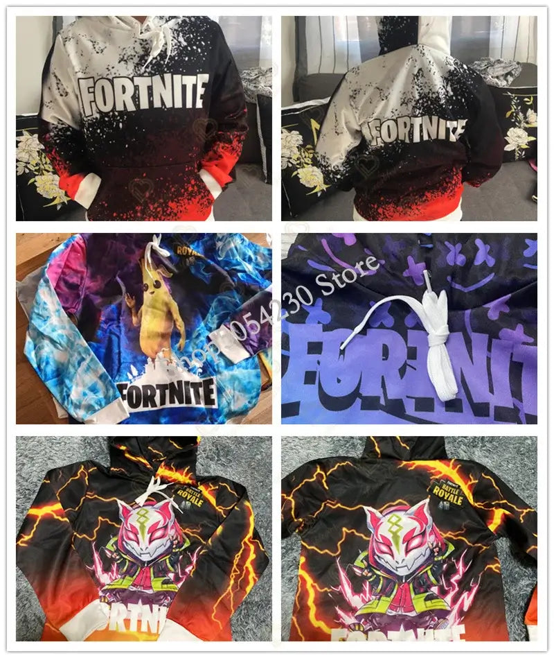 Fortnite Peely Print New Design Sweatshirts Hoodies Men Women Children Long Sleeve Fashion Casual Hooded Streetwear Pullovers