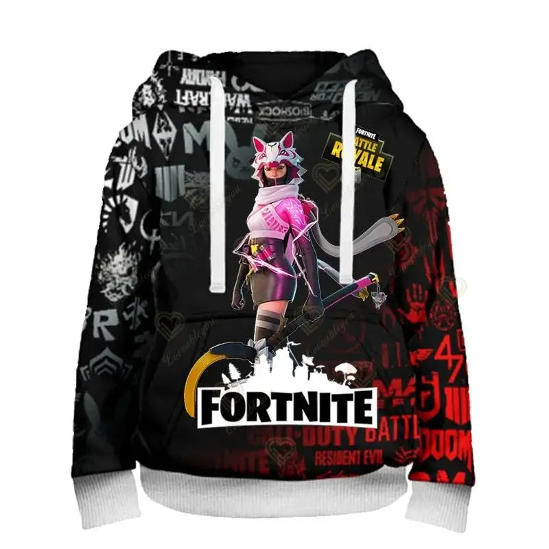 Fortnite Peely Print New Design Sweatshirts Hoodies Men Women Children Long Sleeve Fashion Casual Hooded Streetwear Pullovers