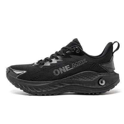 O-Resilio løbesko til mænd med støddæmpning og stabilitet, lette udendørs sports- og fritidssneakers i mesh med snørebånd til fitness og jogging