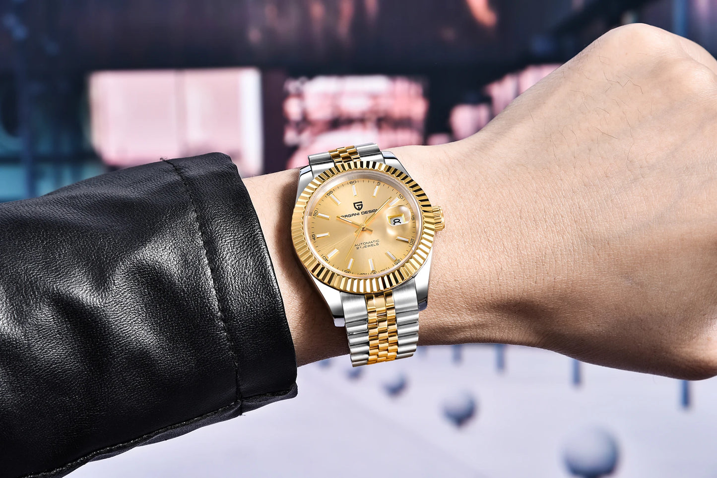 Relojes PAGANI DESIGN 2026 nuevos de lujo en oro y plata, relojes mecánicos para hombre, acero inoxidable, cristal de zafiro, reloj automático