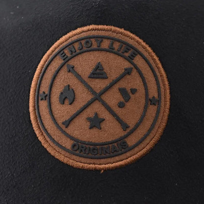 Unisex Fashion Cap ENJOY LIFE Letter Patch Baseball Caps Men Women Suede Trucker Hat