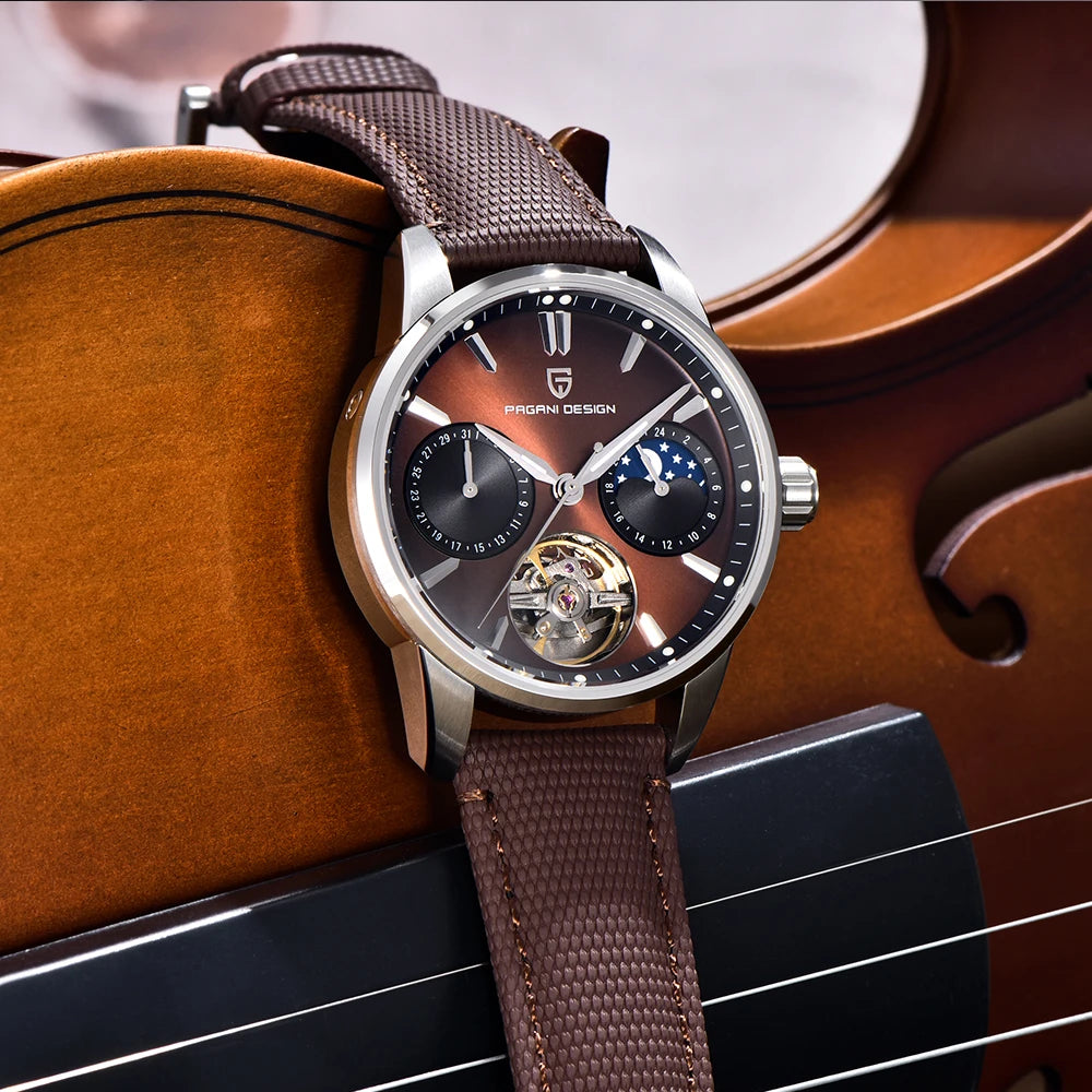 Pagani Design 2025 New 41MM Luxury Automatic Mechanical Men's Watch Stainless Steel 100m Waterproof Pilot Watch reloj hombre
