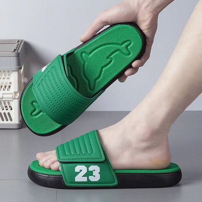 Åndbare sommer-flip-flops til mænd – lette, hurtigtørrende hjemmesko – komfortable indendørs- og udendørs-sandaler – vandtætte strandsko