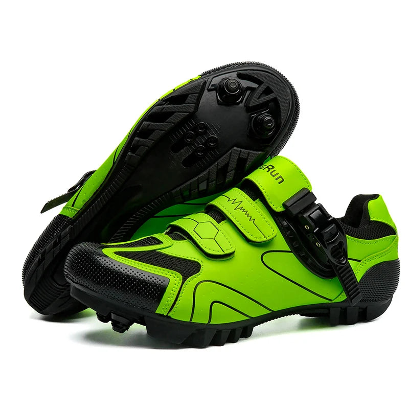 Primavera, Sapatos de Ciclismo MTB com Grampos para Homem, Sapatos Desportivos em Carbono, Velocidade, Corrida de Montanha, Sapatos de BTT