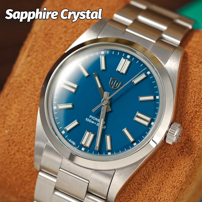 Watchdives WD1016 V3 36Mm Vintage Watch VH31 Sweep Quartz Watches Man Enamel Blue K1 Bubble Mirror Sapphire Lumes 10Atm Relojes