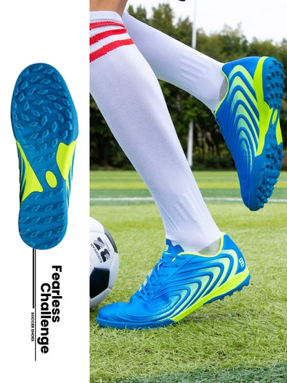 Baasploa Pánske profesionálne futbalové topánky Outdoor protisklzové tréningové športové topánky Pánske ľahké kožené futbalové topánky Chuteira Campo