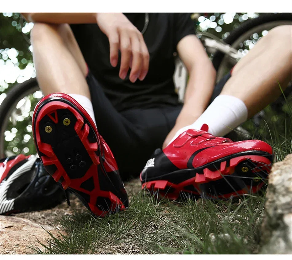 Unisex Cycling Sneakers Road Women Cycling Shoes Nonslip Men Mountain Bike Shoes Racing SPD Outdoor Zapatillas Ciclismo Mtb