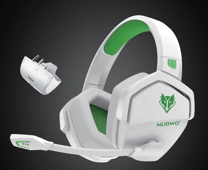 NUBWO G06 Dual Wireless Headsets Gamer with Microphone for PS5, PS4, PC, Mobile, Switch, 2.4GHz Bluetooth 5.3 Gaming Headphones