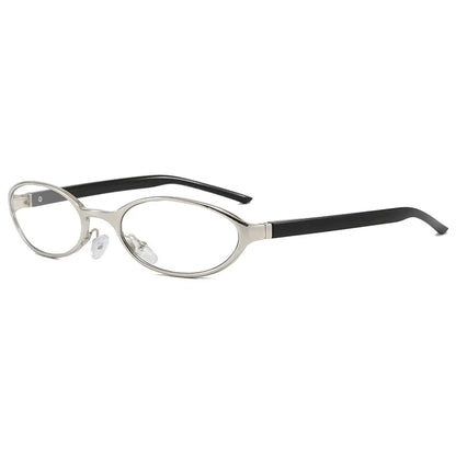 Retro Oval Design Sunglasses Women 2026 New Y2K Small Metal Frame UV400 Protection Vintage Punk Sun Glasses Fashion Eyewear