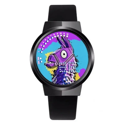 Ρολόι Fortnite Cute Fashion Cartoon Personalized Kawaii με φως νυκτός LED αφής, ηλεκτρονικό μαθητικό ρολόι, δώρο για φίλους