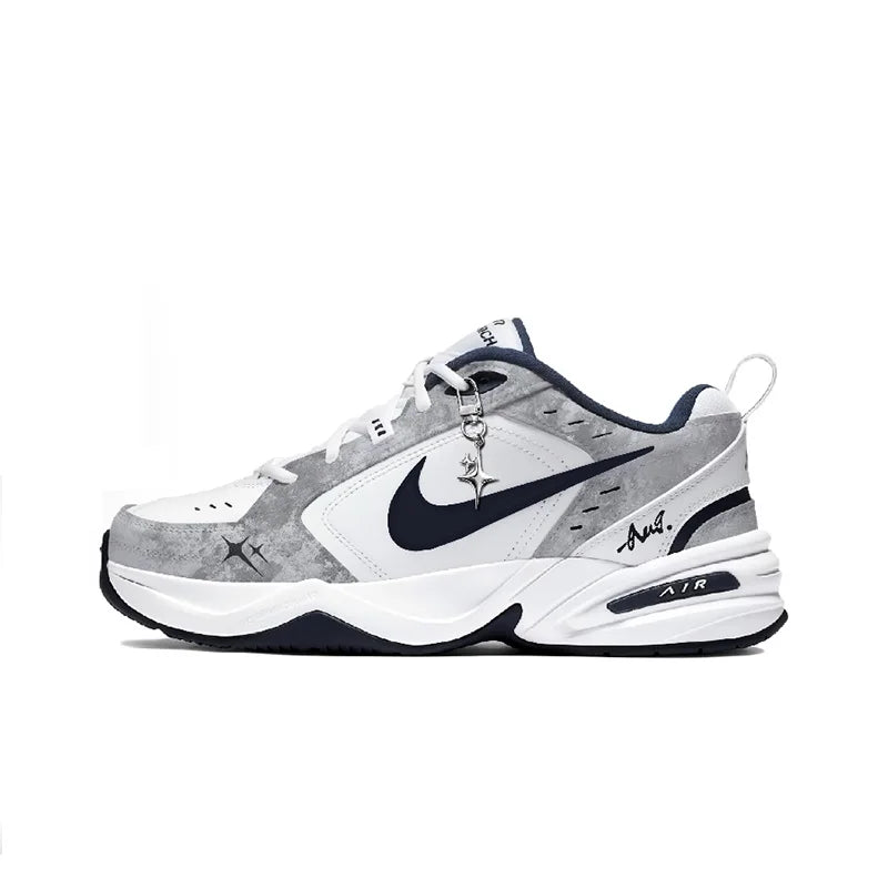 Specialfremstillede sneakers Nike Air Monarch 4 "Misty Night Blue Star" klassiske retro-løbesko til mænd