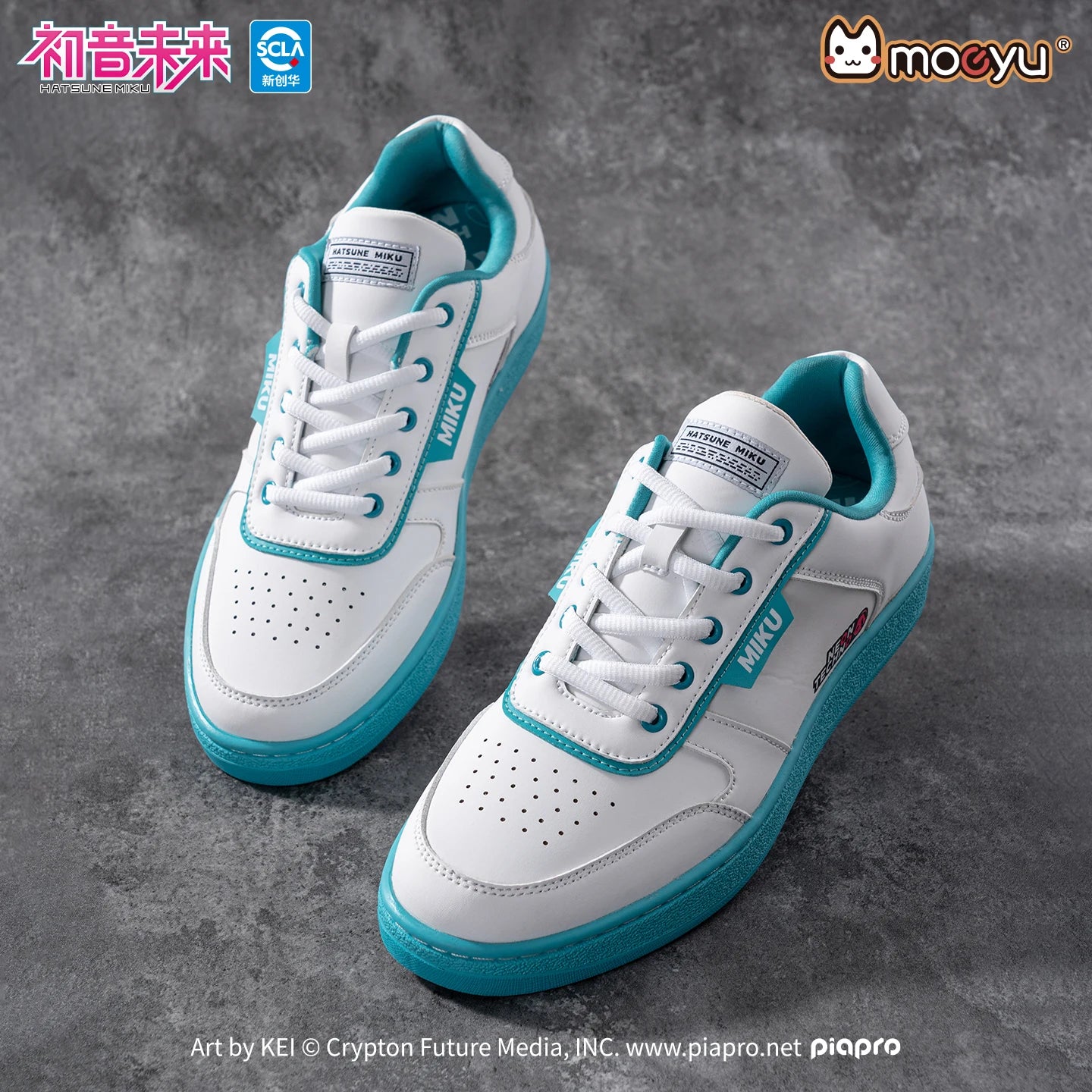 Moeyu Hatsune Miku Shoes for Women Men Vocaloid Cosplay Anime Man Sneakers Tennis Lace Up Sport Athletic Running Casual Shoes