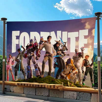 Adventure-Game F-FORTNITE-Flagge, geeignet für Party, Club, Outdoor, Innenbereich, Wandkunst-Dekoration, Banner, Geschenk