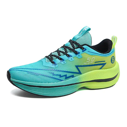 New Men's Carbon Plate Running Shoes Soft Cushion Shock Absorbing Sports Shoes Unisex Lightweight Anti-Slip Training Sneakers