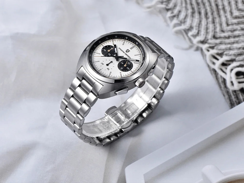 Relógio masculino de quartzo Pagani Design 2026 Fashion, marca de topo de luxo, safira, cronógrafo masculino VK63 em aço, de mergulho