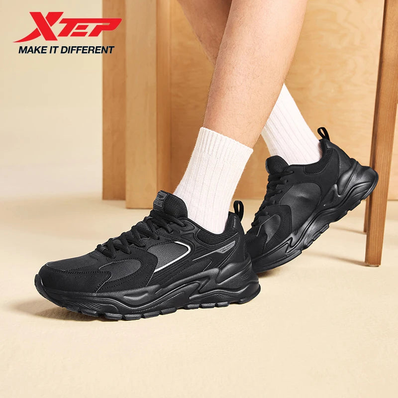 Zapatillas deportivas informales de invierno para hombre de Xtep, estilo urbano, acolchadas, ligeras, resistentes al desgaste y transpirables, modelo 875419320005