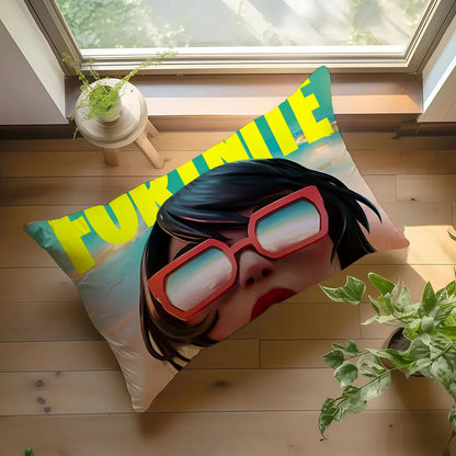 Battle royale game F-Fortnite c cushion cover Hit product Sofa living Room Office Rectangle Pillow Home Coffee Shop Bedding