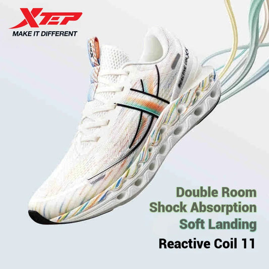 Pánské běžecké boty Xtep Reactive Coil 11.0 – letní sportovní boty s tlumením nárazů, pružným odrazem a měkkým došlapem 976219110026