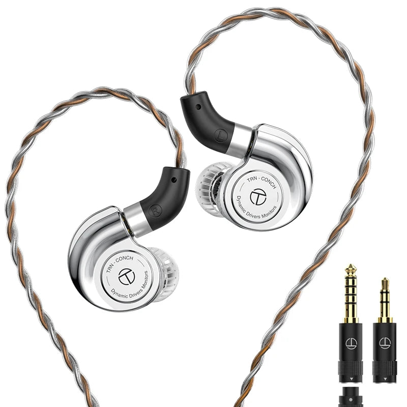Monitores intraaurales TRN Conch Lucky Bag – Auriculares HiFi con cable, dinámica de diamante DLC y filtros de boquilla de afinación para Xiaomi