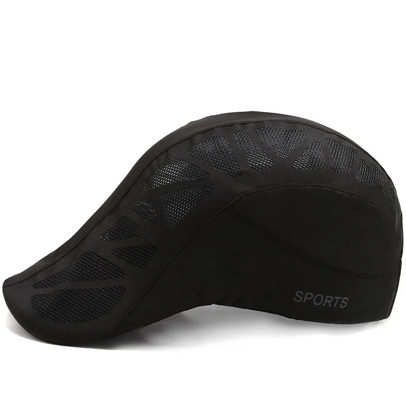 Unisex SPORTS betűs nyomtatású, gyorsan száradó baseball sapka, napszemüveg, szabadtéri nyári, lélegző hálós napellenző sapka, beret, napellenző, golf sapka