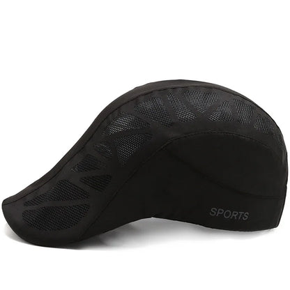 Unisex SPORTS betűs nyomtatású, gyorsan száradó baseball sapka, napszemüveg, szabadtéri nyári, lélegző hálós napellenző sapka, beret, napellenző, golf sapka