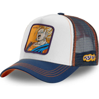 Dragon Ball Z stílusú anime Son Goku pamut új baseball sapka férfiaknak és nőknek, hiphop, apáknak, állítható hálós sapka, teherautós sapka