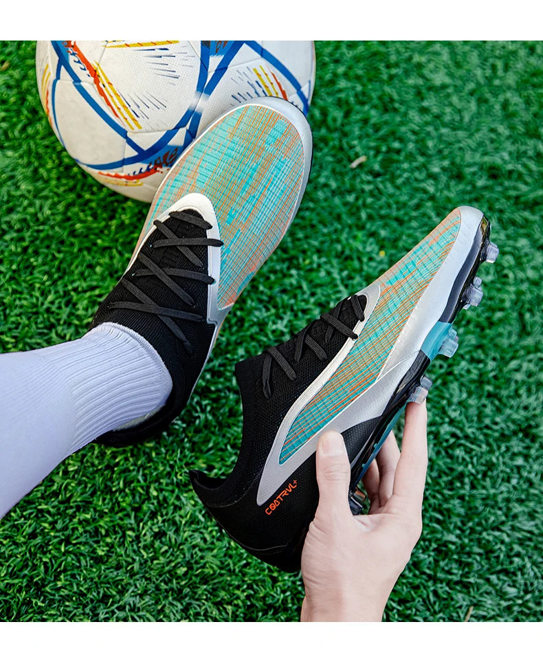 Chuteiras de Futebol para Homem Novas, com Pitons para Exterior, Respiráveis, Antiderrapantes, para Adulto, Desporto, Pitons Longos, Treino, Rapaz, Jogo, Confortáveis