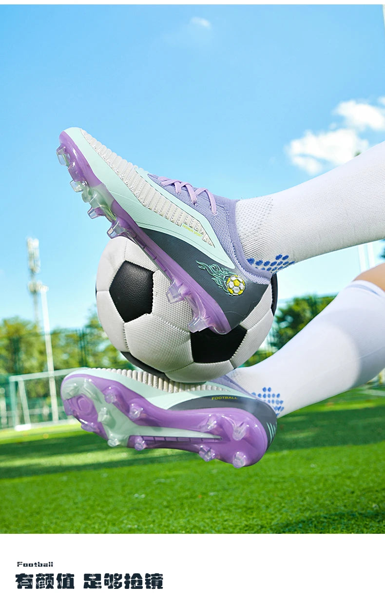 Pánske futbalové kopačky, športová futbalová obuv, outdoorové kopačky, dospelí, protišmykové, chlapčenské, s dlhými hrotmi, tréningové, priedušné, na zápas, pohodlné