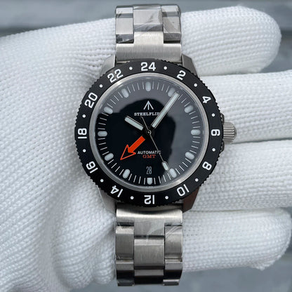 STEELFLIER Official SF793 Luxury GMT Mechanical Wristwatch Steel Bezel NH34 Movement Super Luminous 20Bar Waterproof Dive Watch