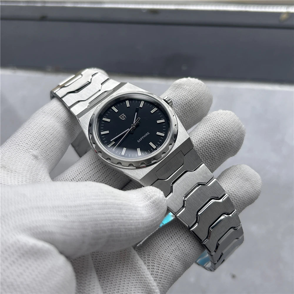 PAGANI DESIGN Men's Quartz Watches Ultra-Thin 7mm Series 222 Sapphire Stainless Steel Waterproof Watches for Man reloj hombre