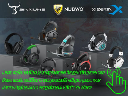 NUBWO Dual G08 Wireless Gaming Headset with Microphone for PS5, PS4, PC, Mobile, Switch, 2.4GHz Bluetooth Wireless Headphones