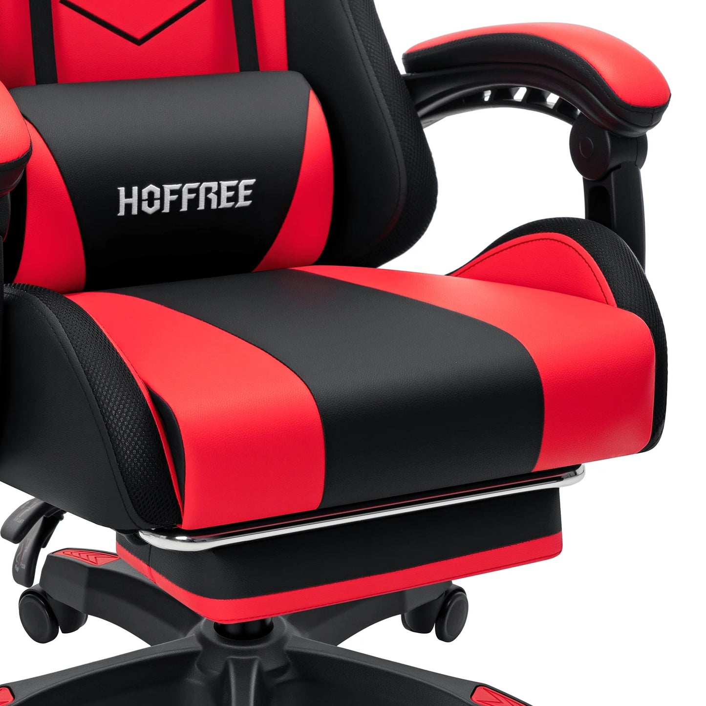 300lbs RGB LED Gaming Chair with Wireless Speakers, Ergonomic Massage Gaming Chair with Footrest, Reclining Computer Gaming Chair for Adults