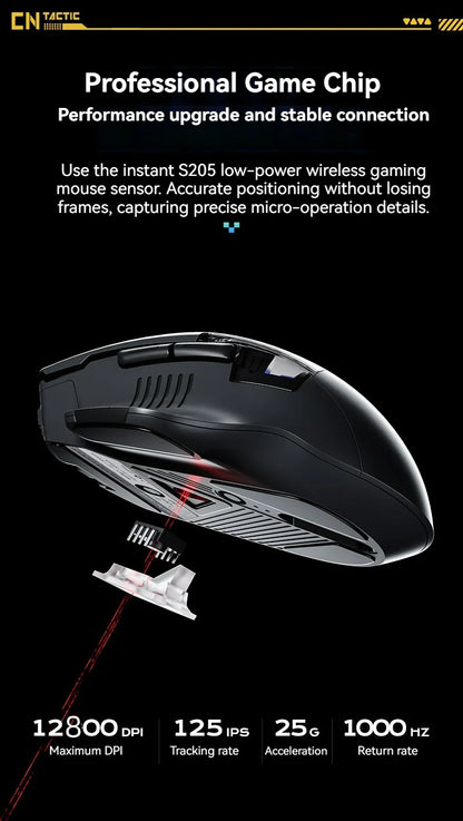 Inphic A9 Explorer V2 Three-mode Gaming Mouse Indicator DPI Adjustable Macro-driver Ergonomics 12000DPI 1000Hz rate of return