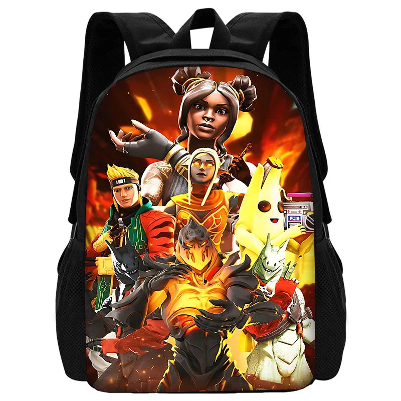Mochilas Escolares FortniteS Hot Game para Crianças, Rapazes e Raparigas, Presente de Aniversário para Estudantes, Unissexo, Duráveis, para Escola e Campismo