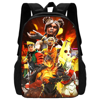 Mochilas Escolares FortniteS Hot Game para Crianças, Rapazes e Raparigas, Presente de Aniversário para Estudantes, Unissexo, Duráveis, para Escola e Campismo