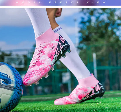 Brand Fashion Football Sneakers for Men and Women Professional Field Boots Big Size 46 Long Spikes Soccer Cleats Men's Football Boots