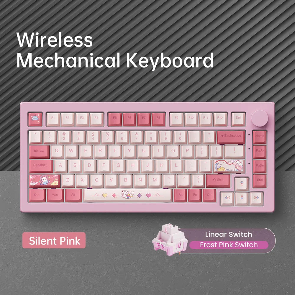 Akko 5075 V3 Keyboard 75% ANSI-US With Volume Hot-swappable RGB USB Type-C/2.4g&BT5.0 Tri-mode Custom Gaming Mechanical Keyboard