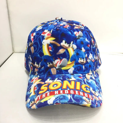 Shadow the Hedgehog 3D-baseballkasket til voksne og børn med Sonic, Amy, Tails og Knuckles-print, flad kant og ducktongue-solhat – gaver