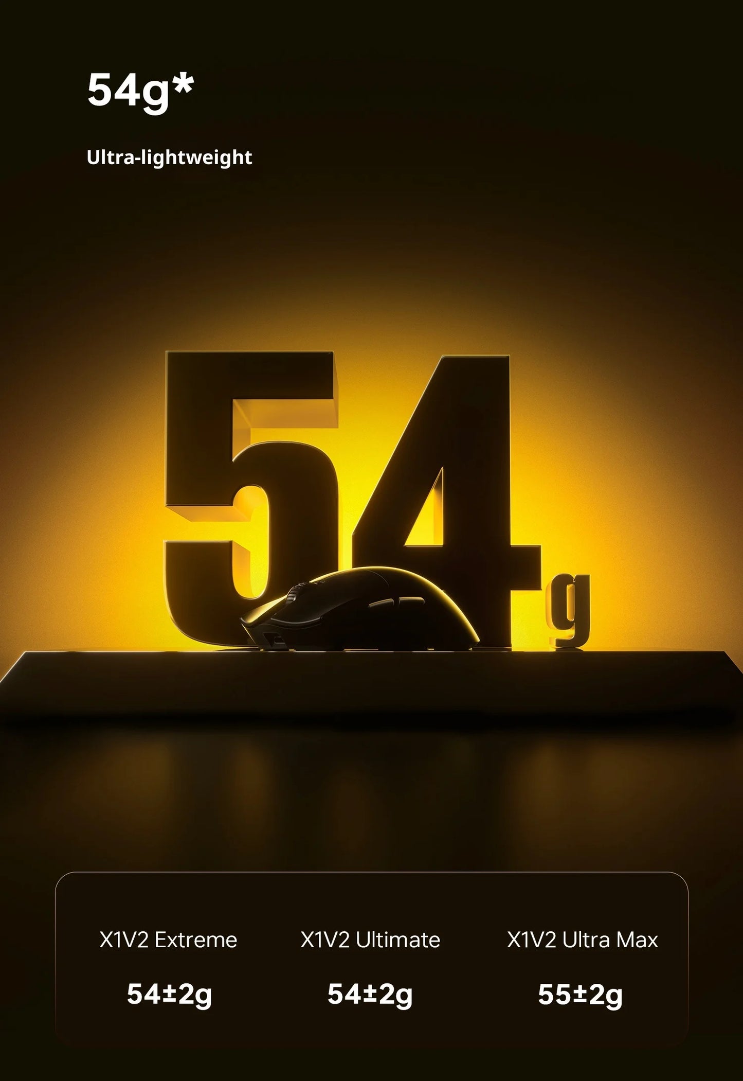 ATK X1 V2 Ultimate 2.0 безжична мишка Paw3950 Utrla 54g лека 750ips 0.163ms ниска латентност 650ips геймърски нов аксесоар подаръци
