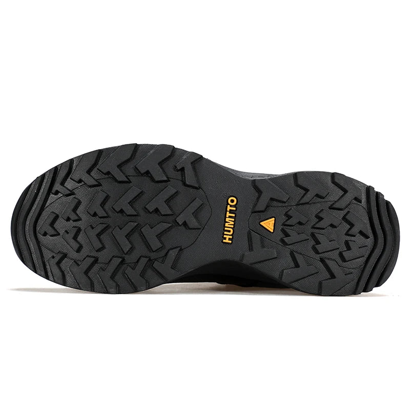 HUMTTO Leather Shoes for Men Winter Camping Outdoor Men's Sports Shoes Breathable Trekking Boots Man Non-slip Hiking Sneakers