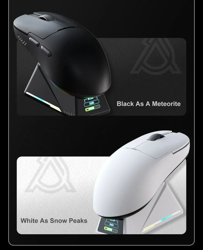 Ajazz AJ159 PRO/APEX Gaming-Maus 8000Hz Abtastrate Paw3950 Farbdisplay Magnetischer Standfuß AJ159P Büro & Gaming