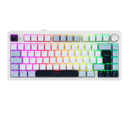 Teclado mecánico inalámbrico EPOMAKER x AULA F75 ISO-DE con conectividad trimodo, distribución alemana QWERTZ y batería de 4000 mAh