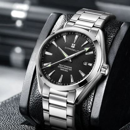 Corgeut 41mm Luxury NH35 Movement Men's Sport Clock Automatic Relogio Masculino Mechanical Wristwatch Sapphire Steel Band Men's Watch
