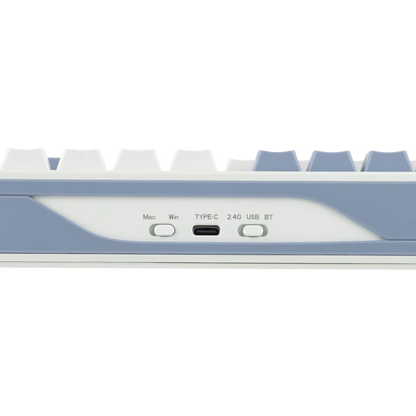 EPOMAKER TH108 PRO 100% Full-Sized Hot-Swap kabelgebundene/BT/2.4Ghz kabellose mechanische Tastatur mit Display & Drehknopf, 10000mAh Akku