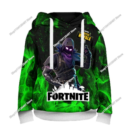 Children Clothes Birthday Cute Gifts Fortnite Child Hoodies Battle Royale Boys Girls Anime Sweatshirt Kids Winter Pullover Tops
