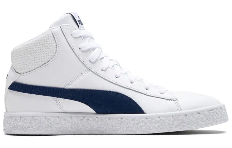 Puma 1948, baskets montantes en cuir, modèle simple et tendance, baskets blanches, 359169-08.
