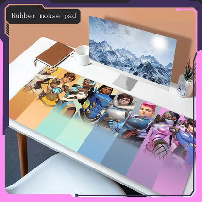 Δημοφιλή είδη Overwatch Mouse Pad Animation, mouse pad για gaming, αξεσουάρ παιχνιδιού για επιφάνεια εργασίας, δημοφιλές mouse pad για laptop και gaming