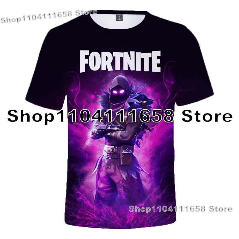 T-shirt Banana Peely da donna, bambini, F-Fortnite, maglietta da uomo con stampa 3D, Battle Royale Game, top estivi, regali di compleanno